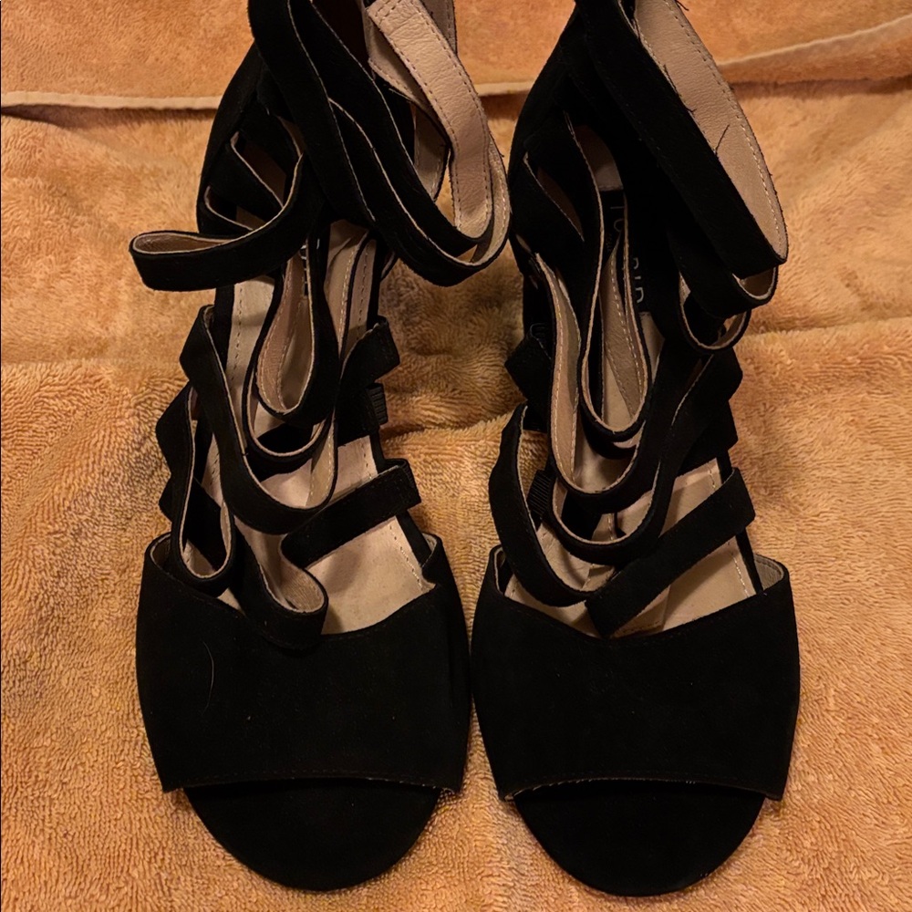 Torrid Elegant Black Strappy Women's Shoes - 9.5 W - Picture 8 of 12